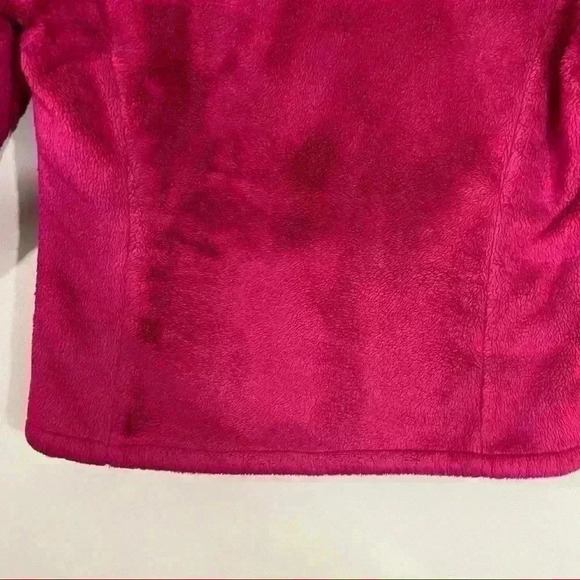 Merrell Magenta Fleece Full Zip Fuzzy Crop Neck Jacket Size M - Picture 4 of 16